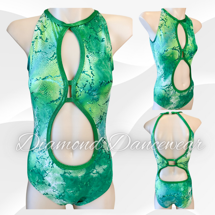 Girls Size 12 - Green Jazz or Contemporary Leotard - In Stock