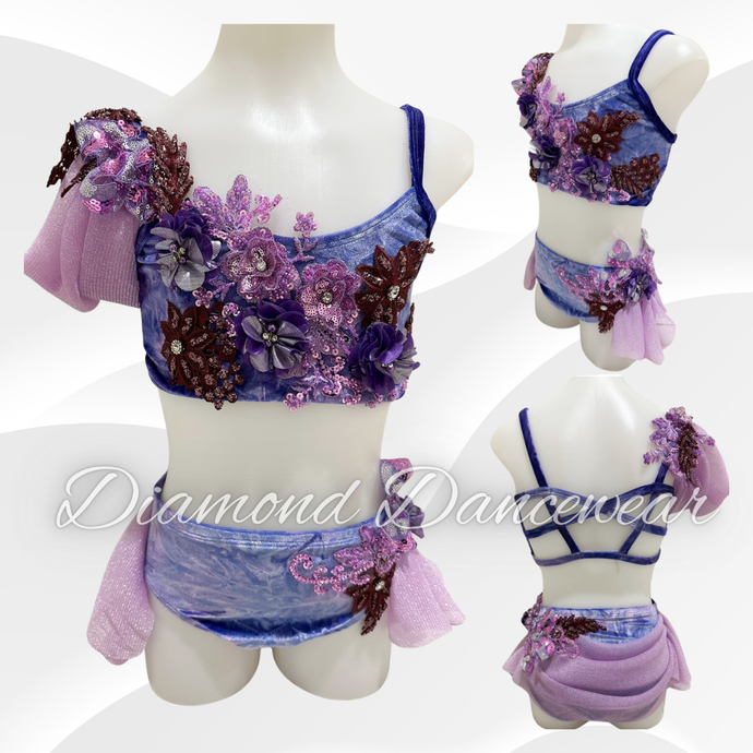 Girls Size 10 - Lilac Lyrical Dance Costume - In Stock