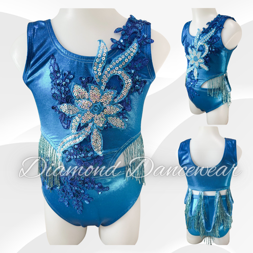 Girls Size 6 - Blue Jazz or Tap Dance Costume - In Stock