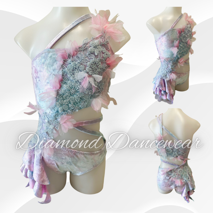 Girls Size 10 - Beautiful Pastel Lyrical Dance Costume - In Stock