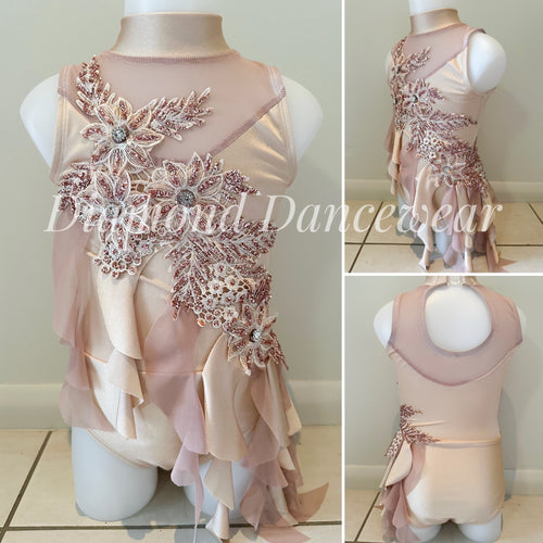 Girls size 6 - Dusty Pink Lyrical Costume - In Stock