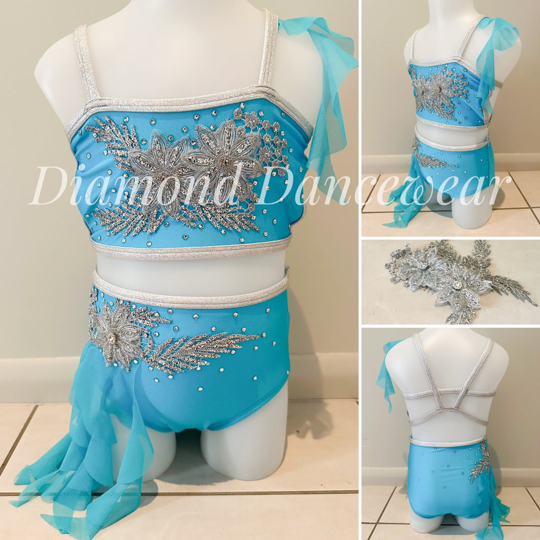 Girls size 4- Two Piece Lyrical Dance Costume - In Stock