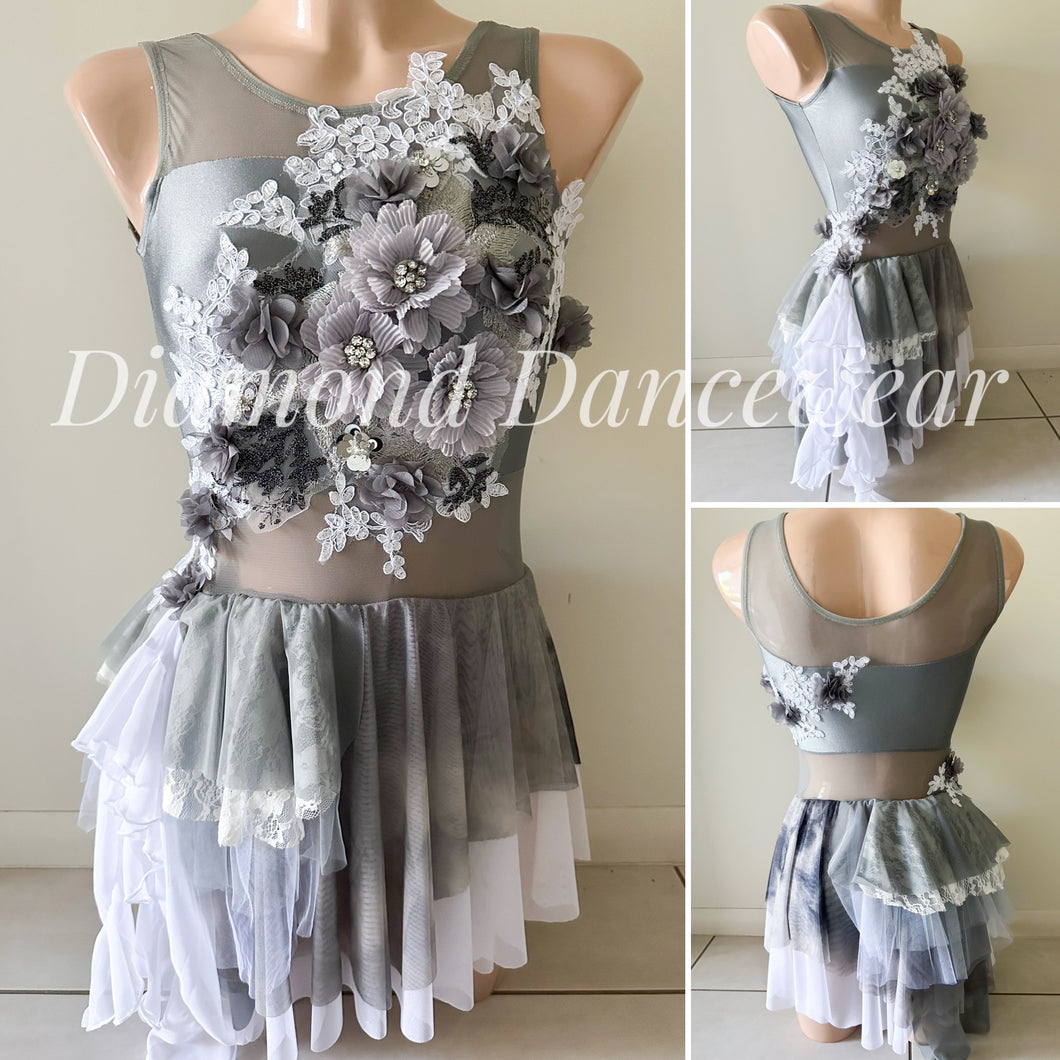 Grey lyrical costume best sale