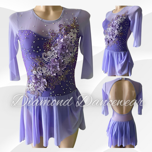 Adult Size 8 - Beautiful Lilac Lyrical Dance Costume - In Stock