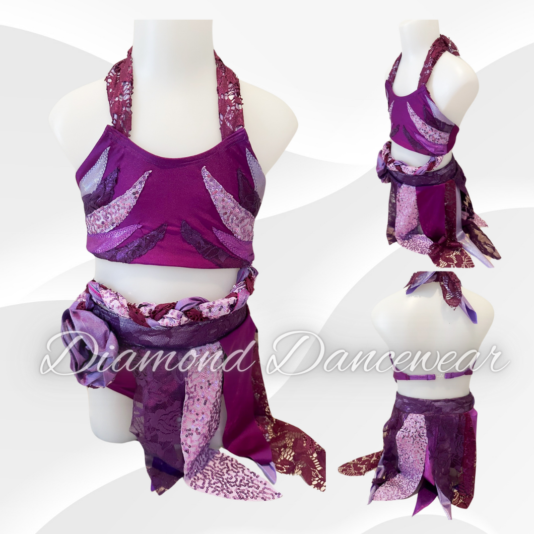 Girls Size 6 - Two Piece Dance Costume - In Stock