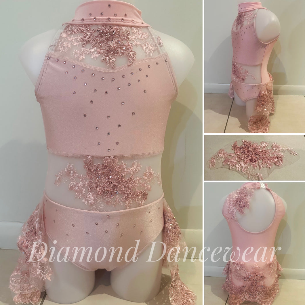 Girls size 6 - Pale Pink Lyrical Costume - In Stock