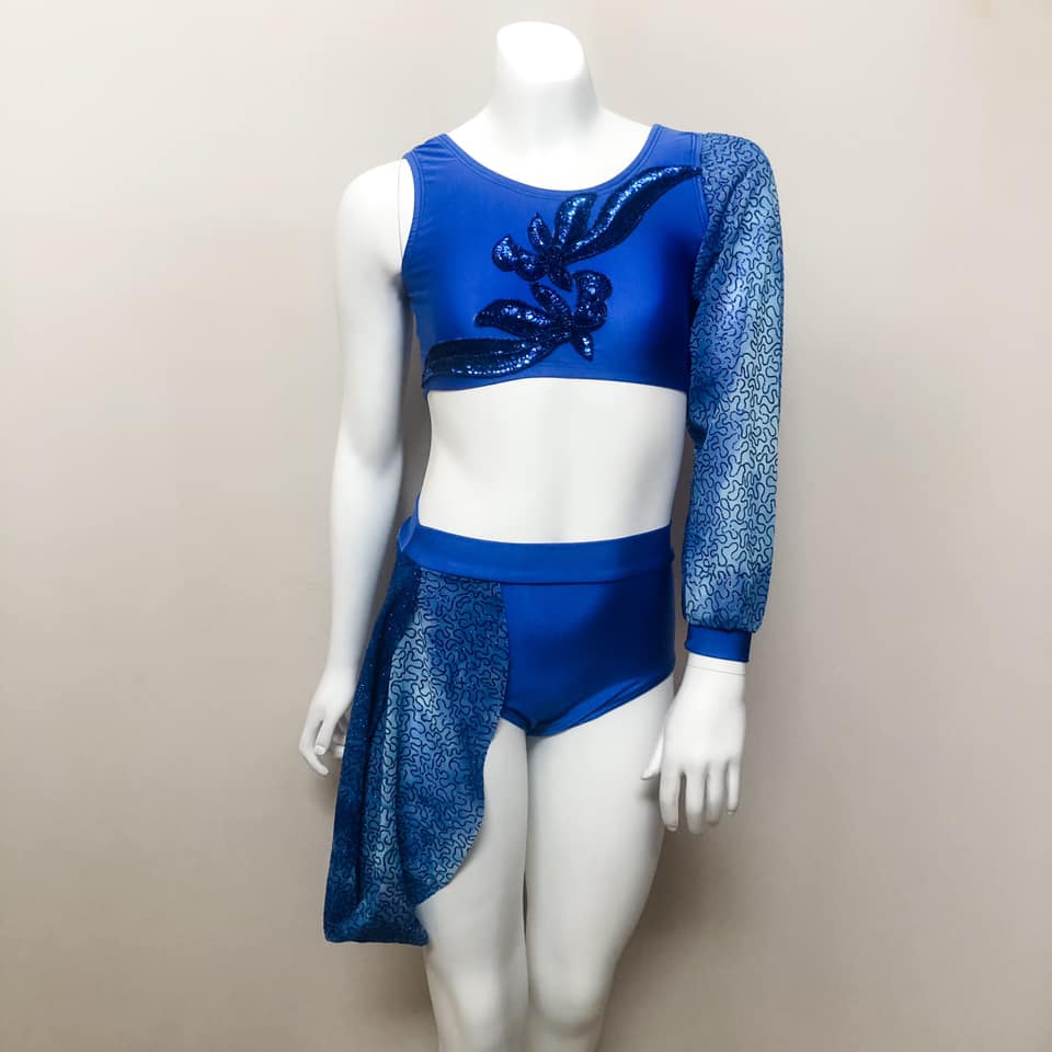 Royal Blue Two Piece - Girls 10 In Stock