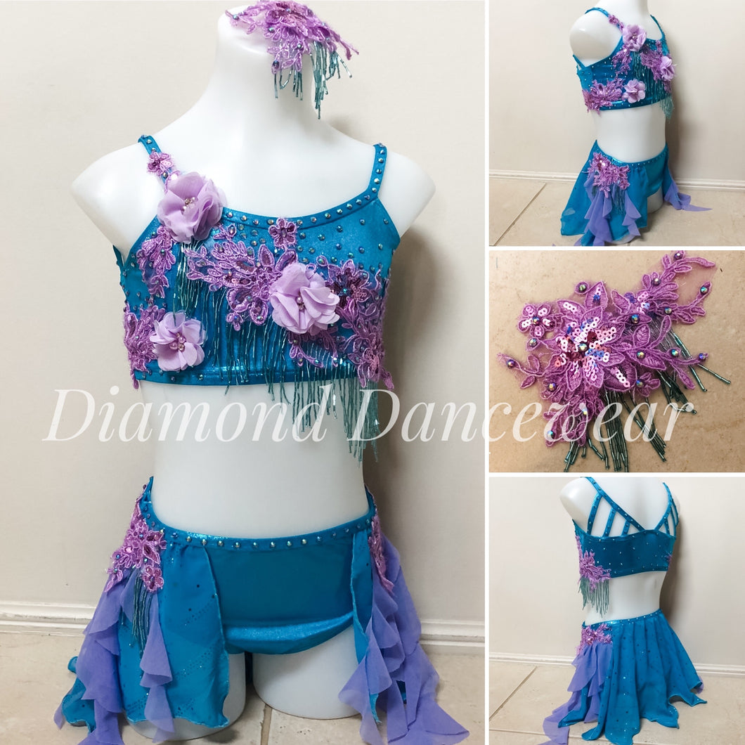 Girls Size 10 - Lyrical Two Piece Dance Costume - In Stock