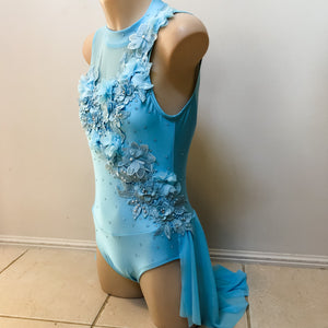 Girls Size 12 - Beautiful Pale Blue Lyrical Dance Costume - In Stock