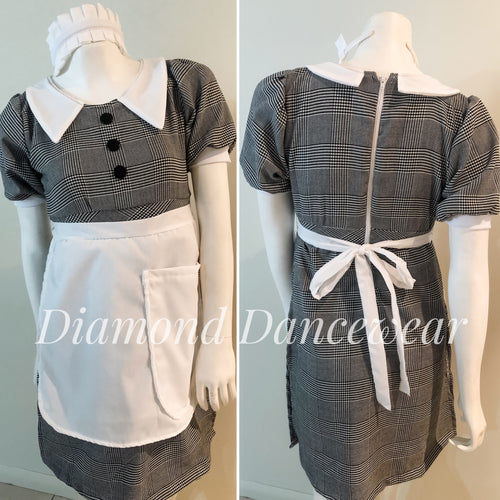 Girls Size 10 -  Maid Costume - In Stock