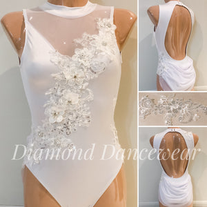 Adult Size 8 - Beautiful White Lyrical Dance Costume - In Stock