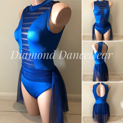 Adult Size 8 - Blue Lyrical or Contemporary Dance Costume - In Stock