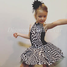 Load image into Gallery viewer, Girls size 6 - Black and White Dance Costume - In Stock