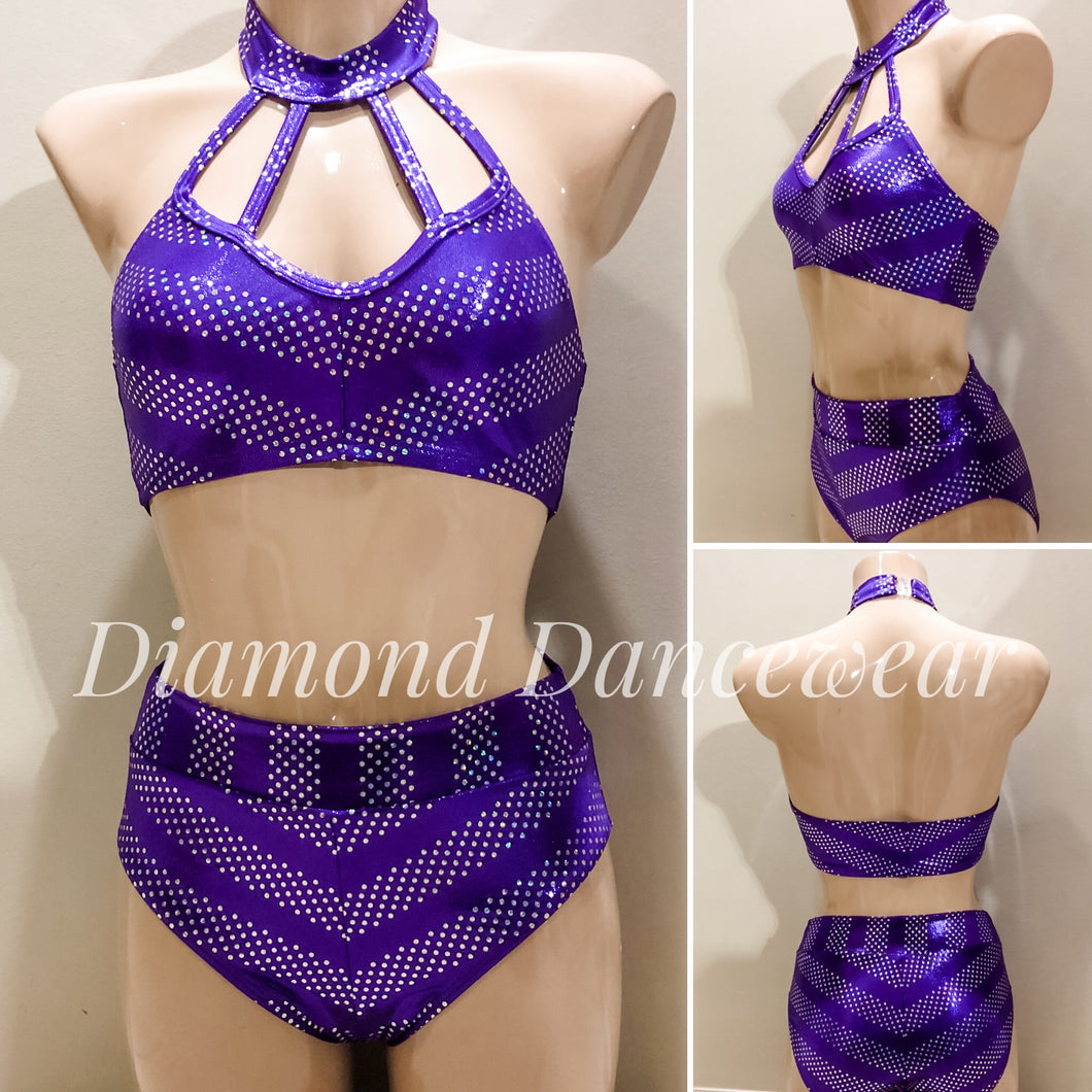 Adult Size 8 -  Two Piece Jazz Dance Costume - In Stock