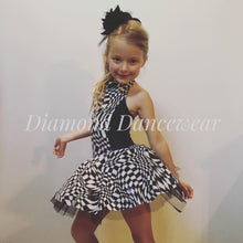 Load image into Gallery viewer, Girls size 6 - Black and White Dance Costume - In Stock