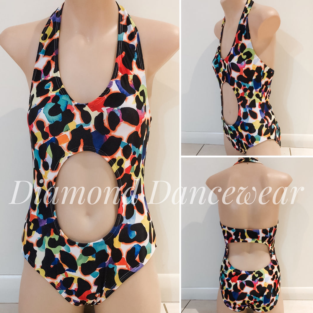 Girls Size 12 -  Animal Print Jazz or Contemporary Leotard - In Stock