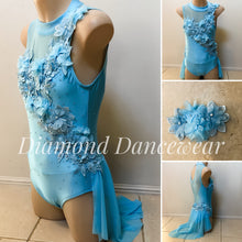 Load image into Gallery viewer, Girls Size 12 - Beautiful Pale Blue Lyrical Dance Costume - In Stock